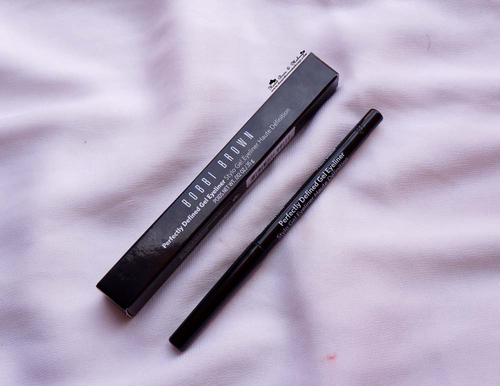 Bobbi Brown Perfectly Defined Gel Eyeliner in Pitch Black Swatches & Eyemakeup - Heart Bows & Makeup