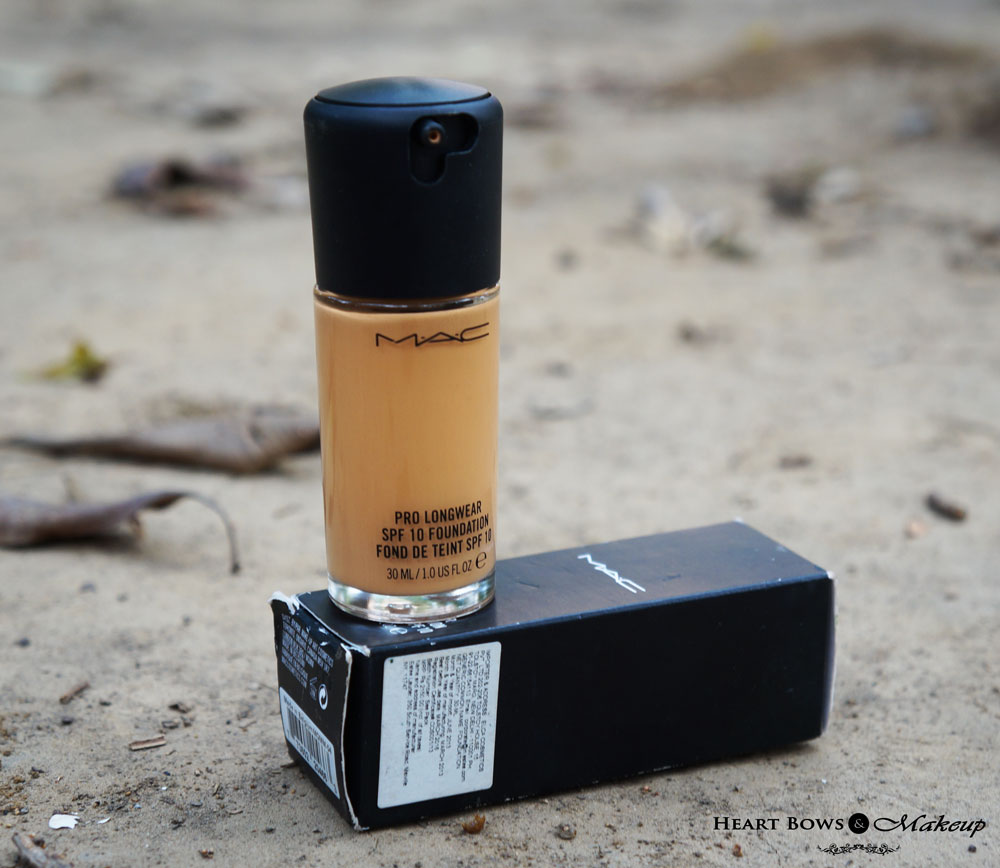 MAC Pro Longwear Foundation NC Review Swatches - Heart Bows & Makeup