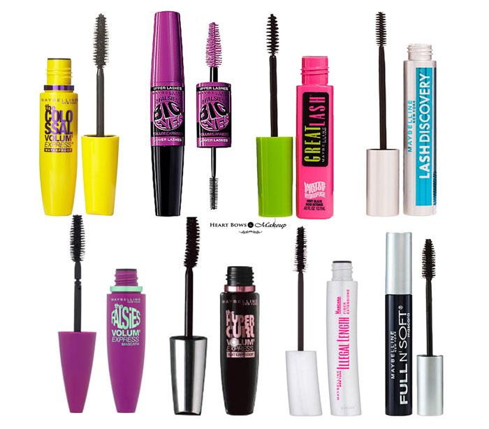 peper voorzichtig Carry Best Maybelline Mascara: Reviews & Comparison! - Heart Bows & Makeup