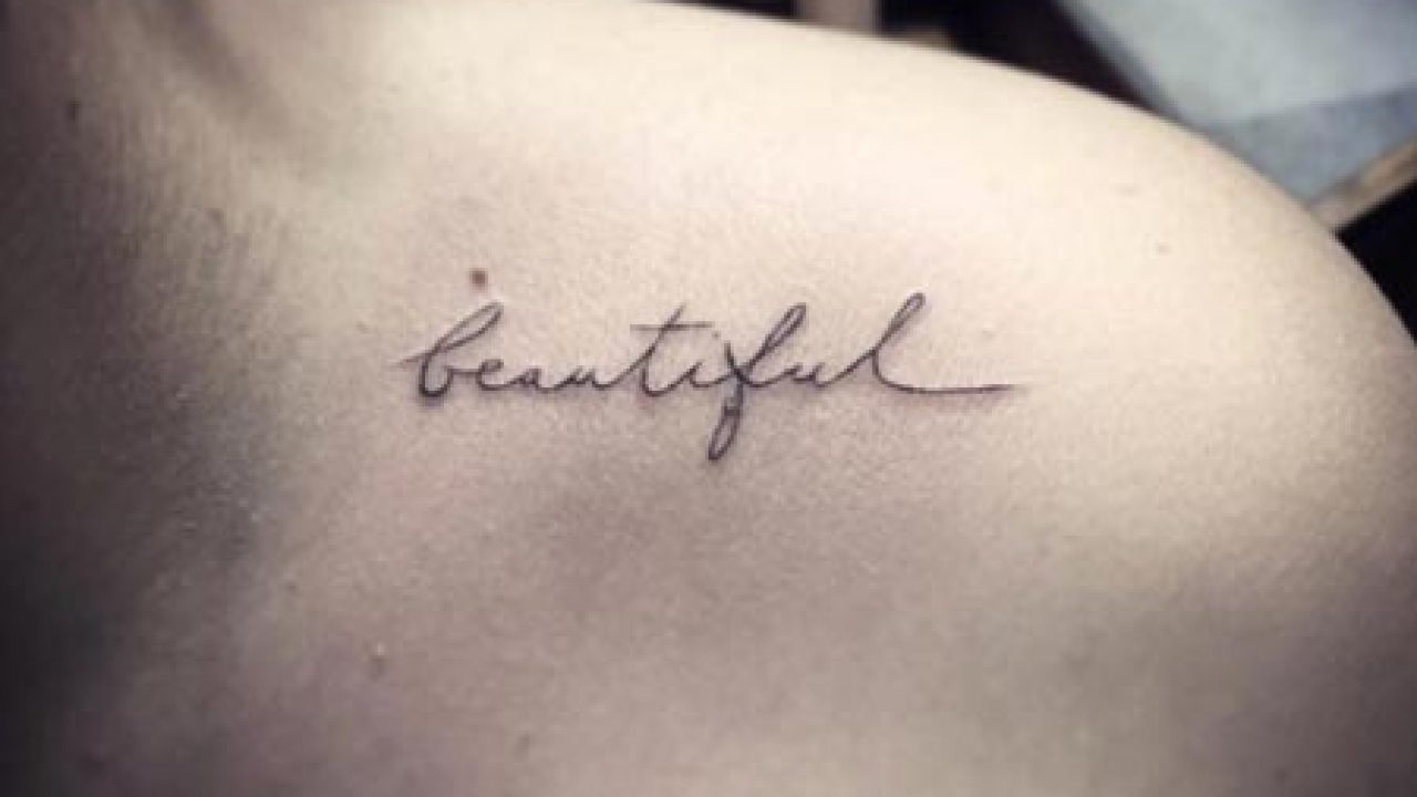 How to Choose a Script Tattoo You Wont Regret  Her Style Code
